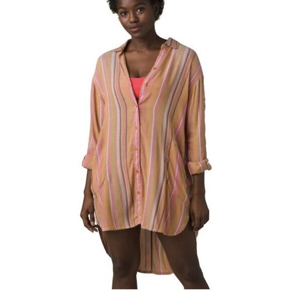 Prana Tops - Prana Scheena Tunic Shirt Striped Size Medium
